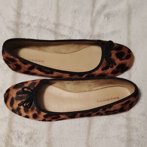 Brown and Black Leopard Print Flats